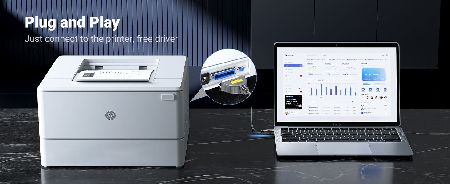 USB to Parallel Port Printer Cable