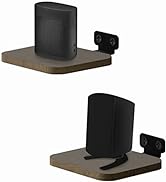 Aiweiwa Wooden Speaker Wall Mount for Klipsch, Bose Speakers, Adjustable Wall Shelf for Smart Spe...