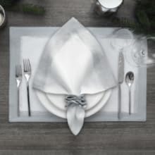 christmas neutral metallic french fabric washable linens servilletas de tela doradas modern