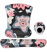 Ergonomic Mouse Pad with Wrist Support Gel, DINKY Upgraded Keyboard Wrist Rest Pad Set, Lovely Co...