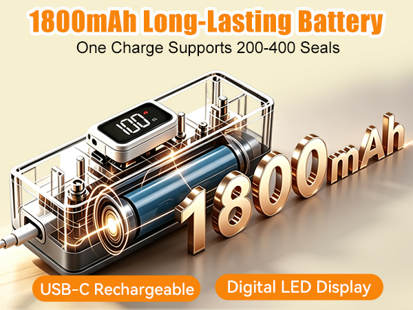 1800mAh Long-Lasting Battery