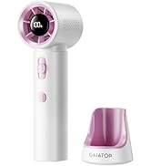 Gaiatop Portable Handheld Turbo Fan, 100 Gear High Speed, Up to 12H Rechargeable Personal Fan wit...