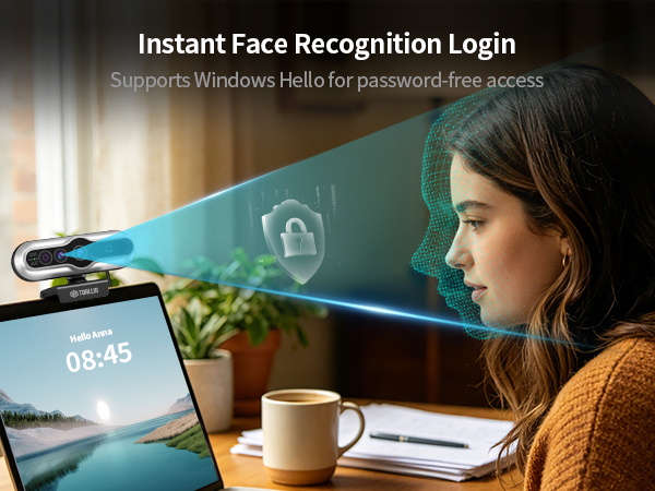 windows hello webcam 4k facial recognition ir camera