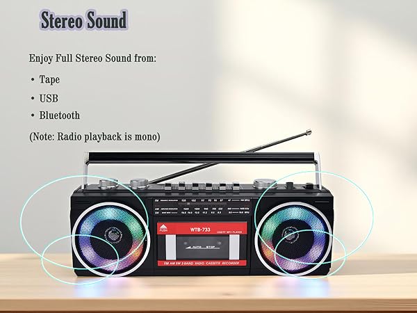cassette player recorder usb stereo sound