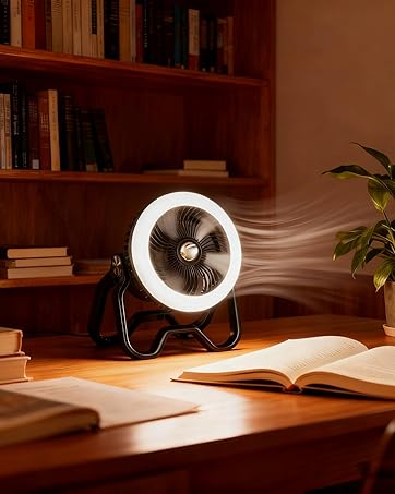 Portable fan light