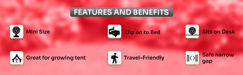 Portable Desk and Clip on Fan