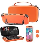 FUNDIARY Orange Carrying Case Compatible with Switch 2(2025), Shockproof Accessories for Switch 2...