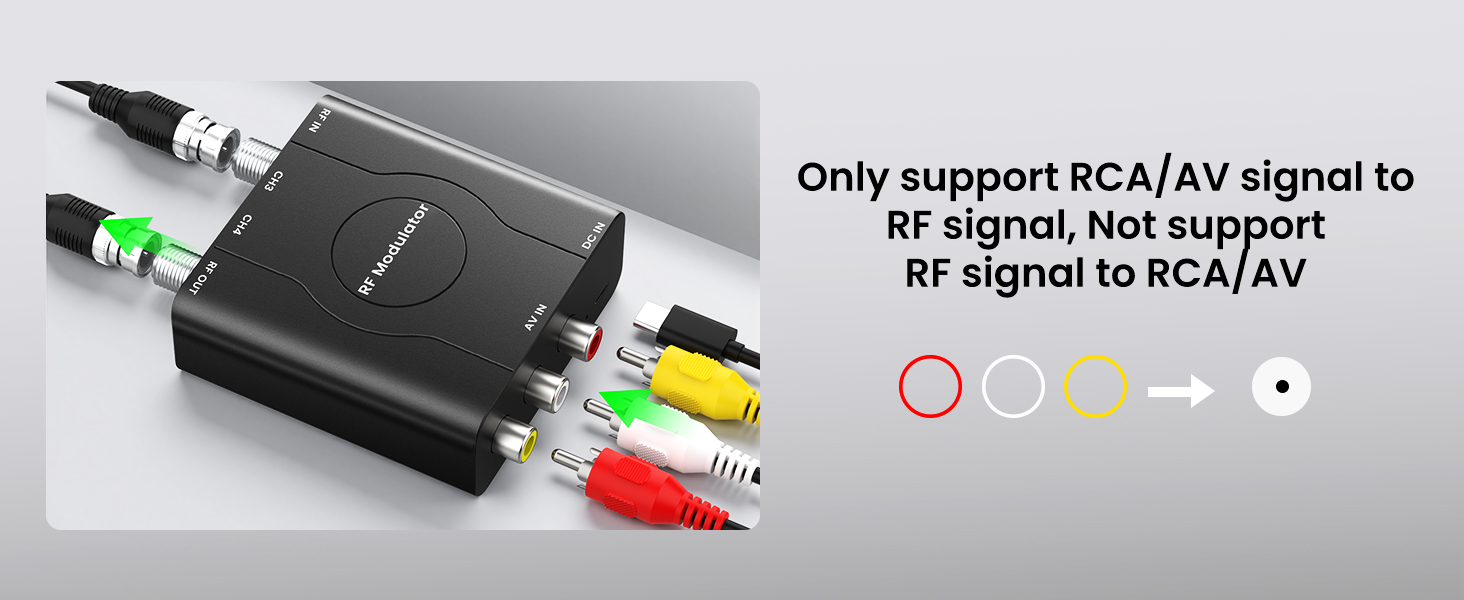 RCA to RF Modulator 6