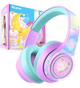 iClever Noise Cancelling Headphones for Kids, LED Light Up, Bluetooth 6.0 | SafeSound Tech 3.1 fo...