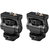 Ruittos Field Monitor Mount Monitor Holder Swivel and Tilt with Cold Shoe Mount Adapter for 5” an...