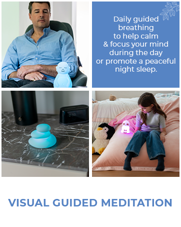 Guided meditation light for relaxation Breathing tool for focused meditation Mindful breathing 