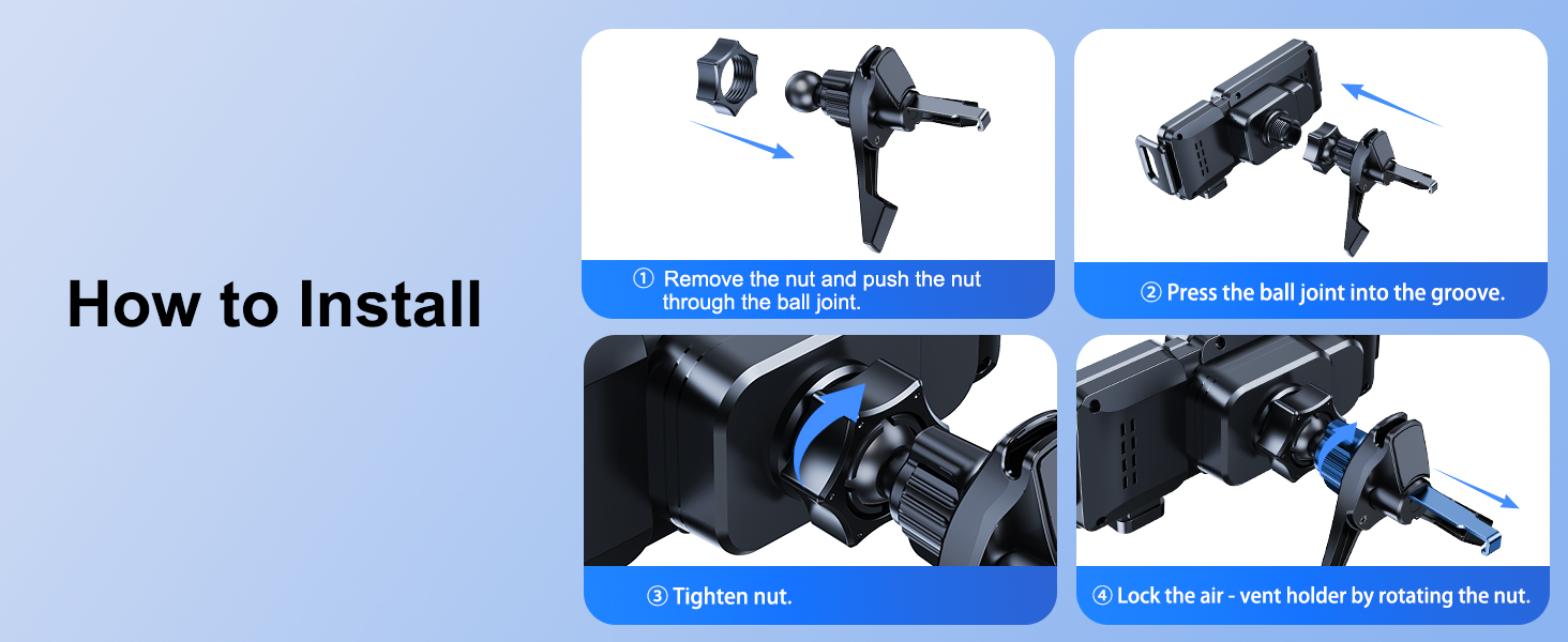 Wireless Car Charger Mount Holder for Samsung Galaxy Z Fold 6 5 4 3 2