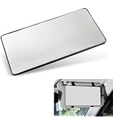 Downhill 1 PC Car Sun Visor Vanity Mirror, ABS High Definition Makeup Mirror with Adjustable Stra...