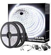 Onforu LED Strip Lights,39.37ft 6000K Dimmable Daylight White Tape Light,12m 720 LEDs 2835 Flexib...