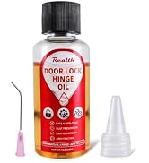 Realth Door Hinge Lubricant 1 oz, Squeaky Fix Lube for Noise Garage Door Lubricant Oil for Keyhol...