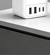 2 Pack European Travel Plug Adapter, FLASHSONIC US to Europe Adapter with 4 AC Outlets 4 USB Char...