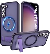 Cum2giff Magnetic for Samsung Galaxy S23 Plus Case with Stand, Compatible with Magsafe, Shockproo...