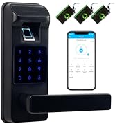 Harfo Smart Door Lock, Heavy Duty Keyless Entry Door Lock, Fingerprint Door Lock, Door Locks with...