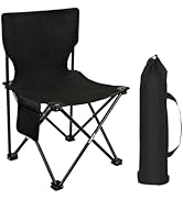Folding Camping Chair, Portable Outdoor Backpacking Chair for Fishing, Hiking, Picnic, Camping, B...