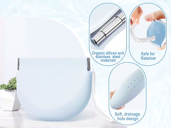 Silicone Retainer Denture Storage Case Holder