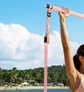 Pilates Bar Kit with Resistance Bands Latex Elastic