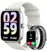 Smart Watch for Women Men, 1.85" Alexa Fitness Tracker with Call &amp; SMS, Heart Rate, SpO2, Stress ...