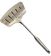 A · HOUSEWARE Large Spatula Turner Wide Slotted 304 Stainless Steel Flipper Cooking Utensil Servi...