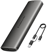 Lemorele M.2 NVMe Enclosure,USB 3.2 Gen2 10Gbps Tool-Free ,SSD Enclosure for NVMe PCIe M-Key,Exte...