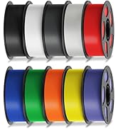 ANYCUBIC PLA Filament 1.75mm Bundle, 3D Printer Filament 1.75mm Dimensional Accuracy +/- 0.02mm, ...