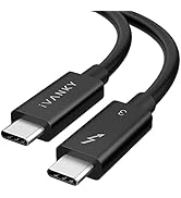 IVANKY [Intel Certified] Thunderbolt 3 Cable 2.3ft, 40Gbps Data Transfer, 100W Charging, 5K 60Hz,...