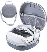 EJGAME Hard Carrying Case Compatible with Meta Quest 3 Accessories VR Headset, Touch Controllers ...