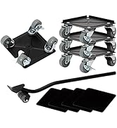 WEPUMP Furniture Movers with Wheels &amp; Furniture Lifter Set, 360° Rotation Wheels Double Bearing R...