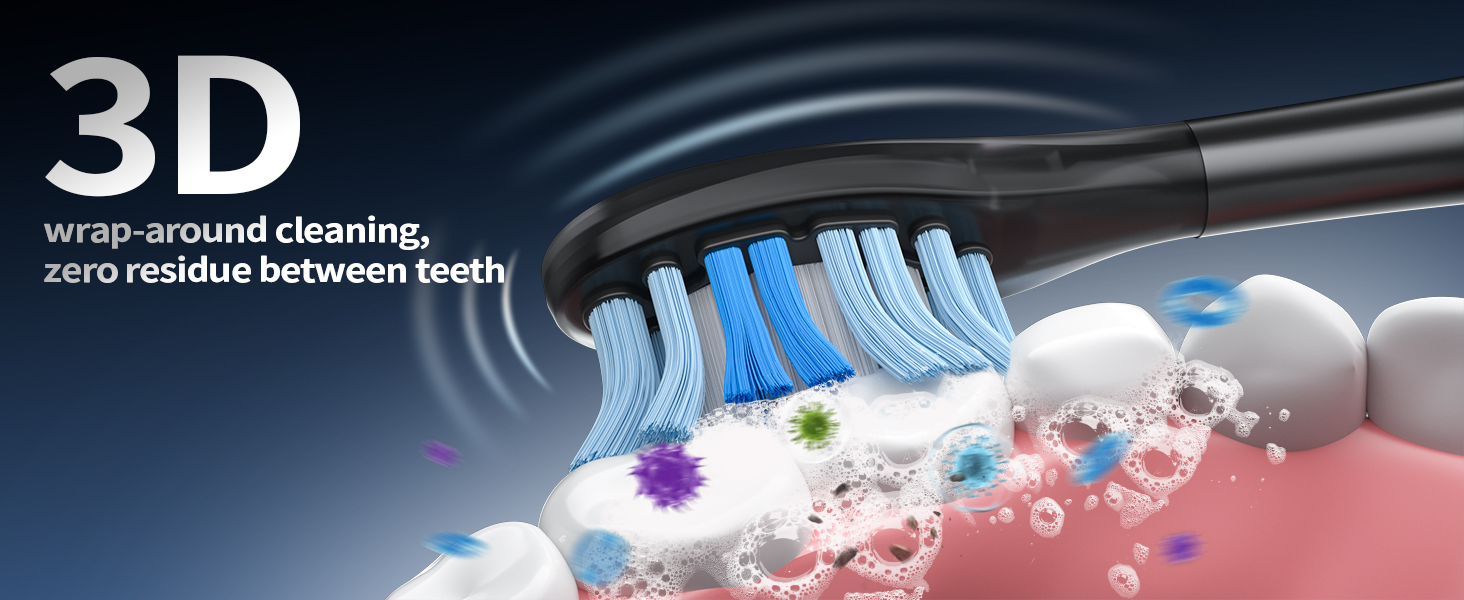 3D wrap-around cleaning