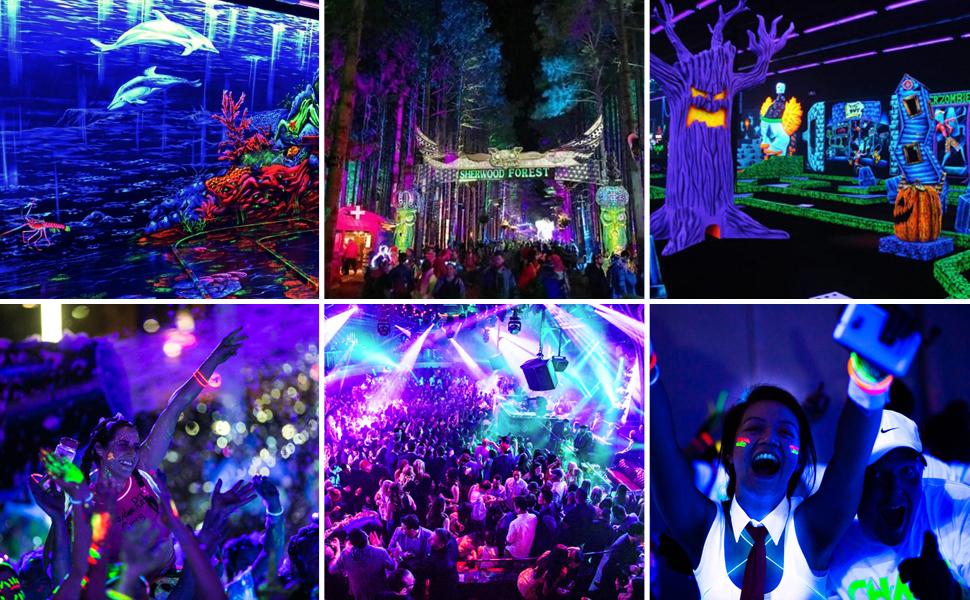 UV black light flood light