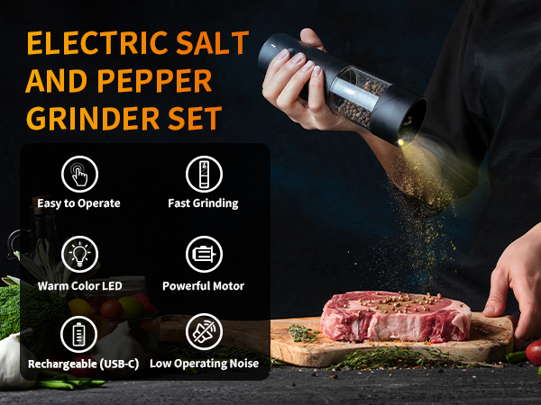 salt and pepper grinder set