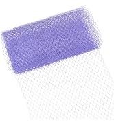 BENECREAT 3.28Yards Veil Mesh Fabric 10inch Wide Net Mesh Fabric Birdcage Bridal Veil for Wedding...