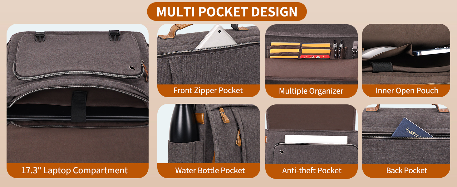 multi pockets