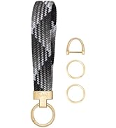 Fishent Stretchy Keychain, Woven Keychain Wristlet for Keys