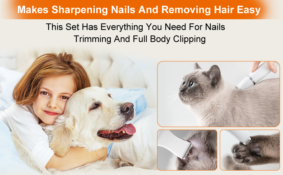 Pet hair trimmer-pet grooming clippers-dog paw trimmer-dog grooming clipper-dog nail grinder shaver