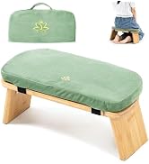 Estleys Meditation Bench, Bamboo Meditation Stool, Folding Kneeling Meditation Bench, Seiza Praye...