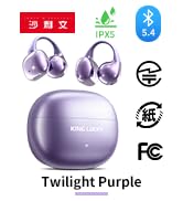 King Lucky Clip-on Earbuds,Open Ear Earbuds Wireless Bluetooth 5.4, Lightweight Open Ear Headphon...