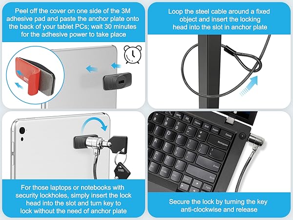 laptop lock tablet lock ipad lock