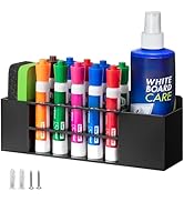 Banafich Magnetic Dry Erase Marker Holder for Whiteboard, Wall Mount Pen Holder for Refrigerator,...