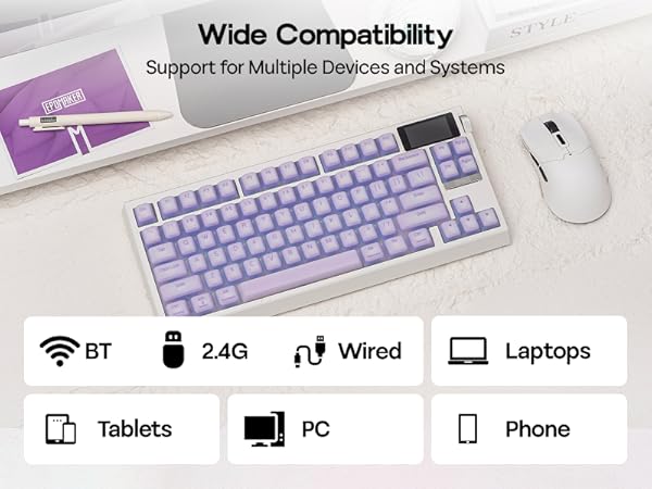 G84 PRO Mechanical Keyboard with Silicone Keycaps