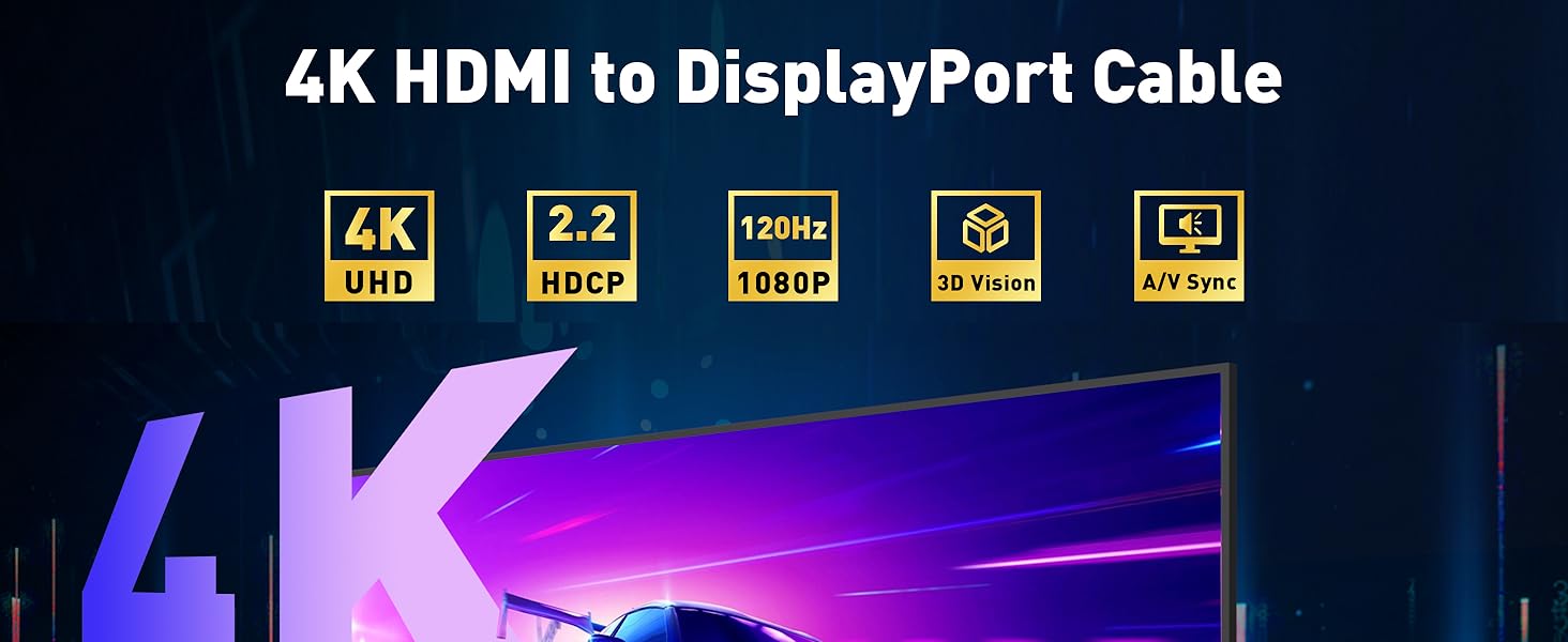 hdmi to displayport cable