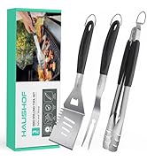 HAUSHOF Large Grill Accessories Heavy Duty BBQ Set Gifts for Men/Women - Premium Stainless Steel ...