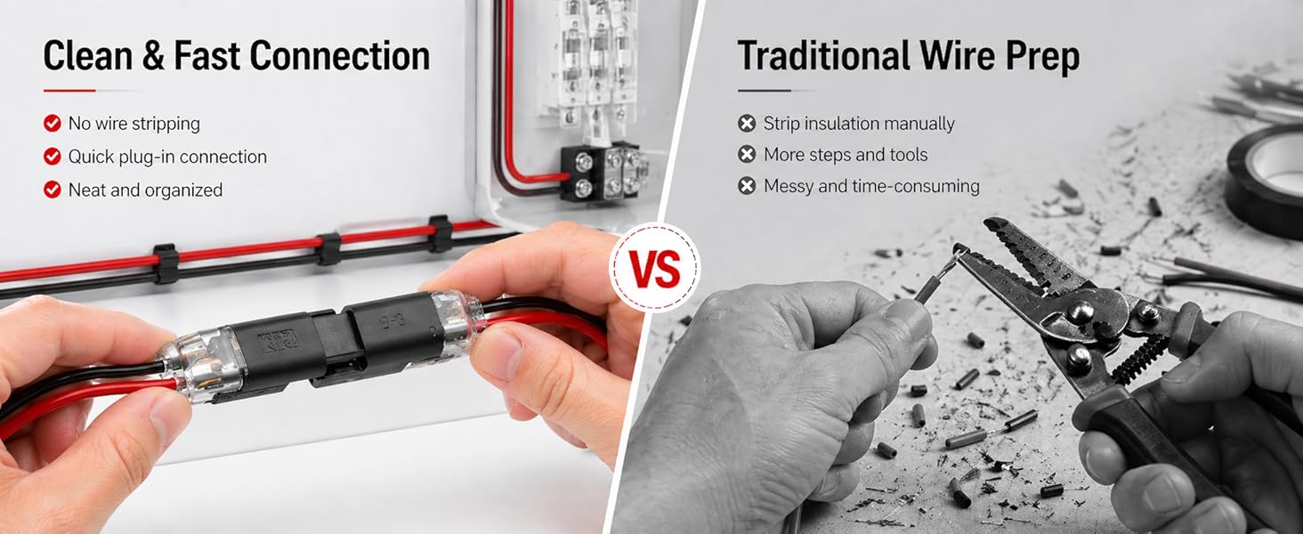 Clean &amp;amp; Fast Connection VS Traditional Wire Prep