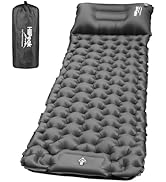 HiiPeak Sleeping Pad for Camping- Ultralight Inflatable Sleeping Mat with Built-in Foot Pump &amp; Pi...