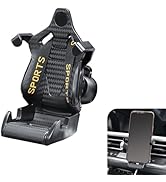 MOXRUQ Car Vent Phone Mount, Carbon Fiber Racer Seat Style Cell Phone Mount for iPhone &amp; Android,...