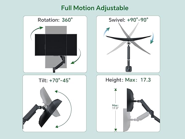monitor arms for 2 monitors